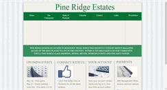 Desktop Screenshot of pineridgehoa.org